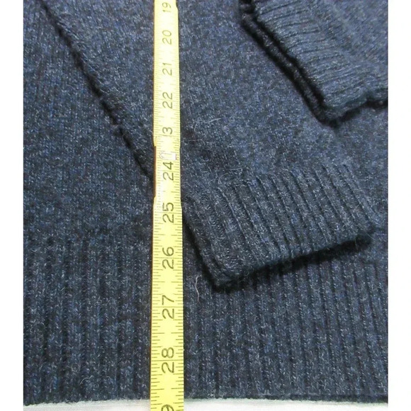 Pendleton Sweater Men's XXL 100% Shetland Wool Black Blue Washable Crew Neck - Picture 2 of 6